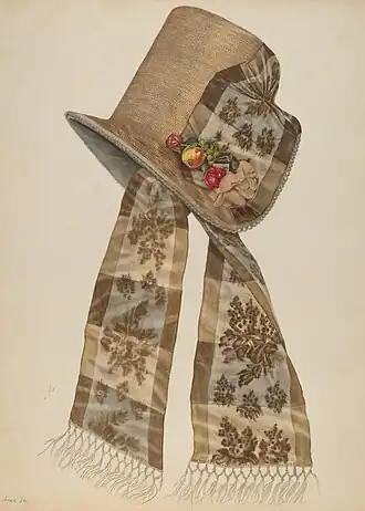 Poke Bonnet, Irene Lawson. Index of American Design. National Gallery of Art