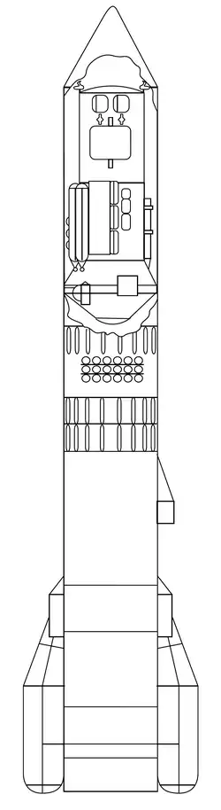 Cutaway view of Polyus spacecraft