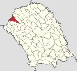 Location in Botoșani County