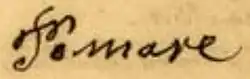 Pōmare IV's signature