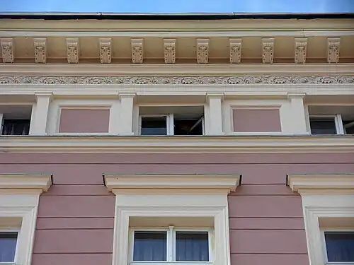 Detail of frieze and corbels