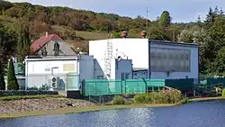 A water pumping station in the hamlet