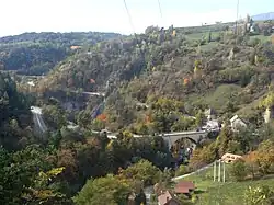 The high bridge over the Bonne&nbsp;[fr], on the Route Napoléon