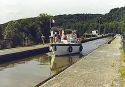 The canal aqueduct in Flavigny-sur-Moselle
