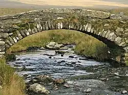 Afon Ysgethin and the elegant arch of the bridge