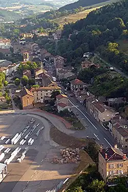 Pont-Trambouze seen from above