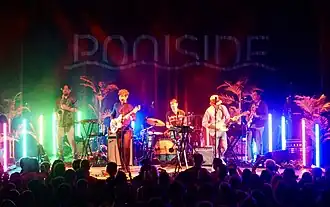 Poolside performing in 2024