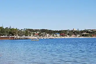 Looking towards the beach at Port Vincent