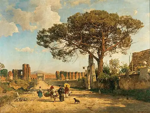 Porta Furba on the Road to Frascati, Rome (1891)