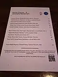 Menu for Morchella at Bonne Chance