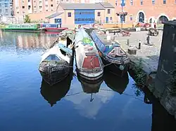 Wooden narrow boats, Portland Basin, Ashton-under-Lyne