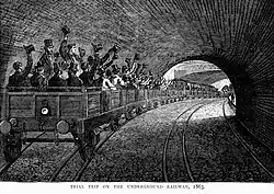Trial 1862 train journey passing Portland Road station.