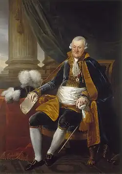 Portrait Justin de Viry by François Kinson