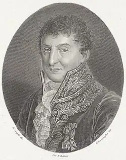 A portrait of Simone Stratigo.