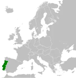 Location of Portugal