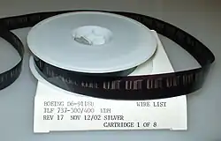 Positive 16mm microfilm reel