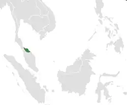 Possible extent of the Langkasuka kingdom