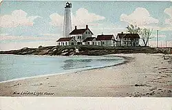 Postcard of the lighthouse, published 1901–1907