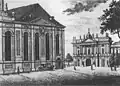 Gateway to the Lange Stall and the Garrison Church und Garrison Church, 1813 etching