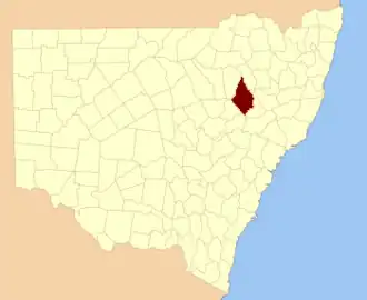 Location in New South Wales