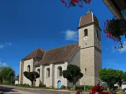 The church in Pouilley-les-Vignes