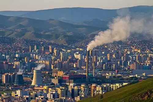 Aerial view of Ulaanbaatar in 2023