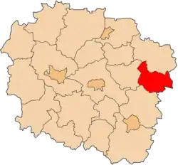 Location within the voivodeship