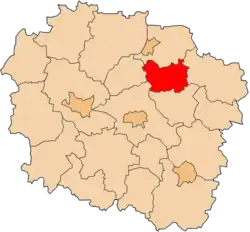 Location within the voivodeship