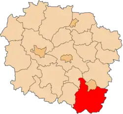Location within the voivodeship