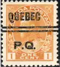 Canadian precancel stamp from Quebec City