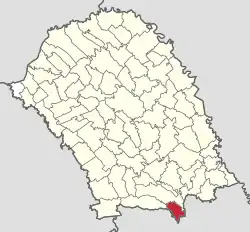 Location in Botoșani County
