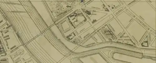 City plan from 1931, during the Second Polish Republic