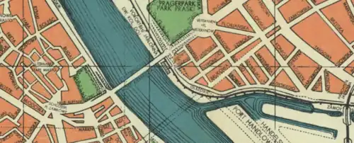 City plan from 1941, during German occupation