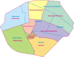 Location of Kamionek within Praga-Południe