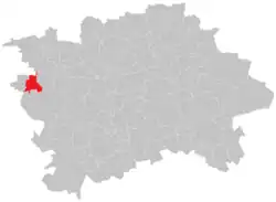 Location of Zličín in Prague