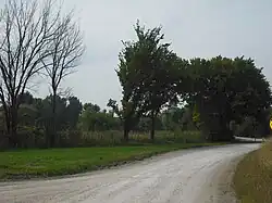 Prairie City location near the Midland Railway