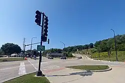 Prairie Trail and Illinois Route 31 at Main Street