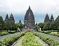 The Prambanan Temple of Central Java, reflecting Hindu architectural influences.[23]