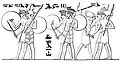 Sherden, Peleset, and Shasu warriors