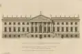 Elevation of the first scheme (unbuilt)