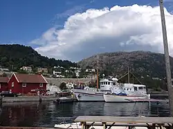 View of the village harbour