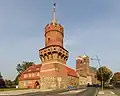 Medieval Middle Gate (Mitteltor) and St Mary Church in Prenzlau