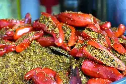 Preparation of red chilli Indian pickle