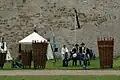 Reenactment of Prussian soldiers using cannon at Petersberg Citadel, 2007