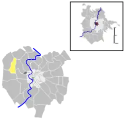 Position of the quartiere within the city