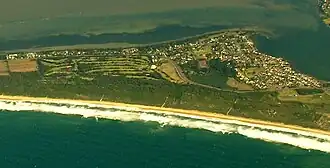 Aerial view from east