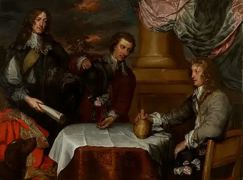 Prince Rupert, Colonel William Legge and Colonel John Russell (1645), Ashmolean Museum
