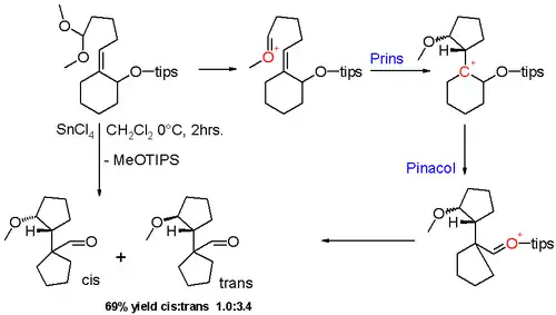 Scheme 8. Halo-Prins reaction