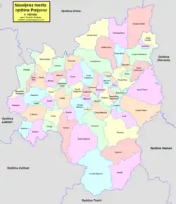 Location of Prnjavor