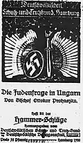 "The Jewish question in Hungary", written by Prohászka in 1920.